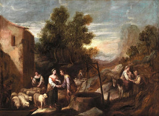 Jacob and Rachel - Francisco Antolínez y Sarabia — artwork view