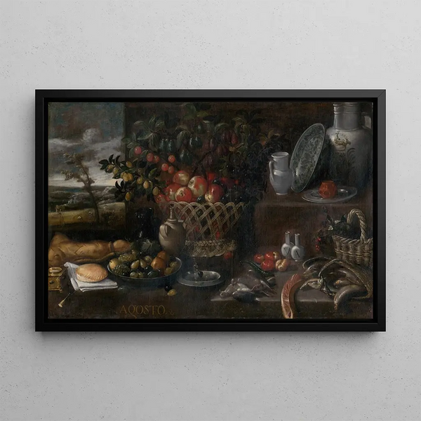 Allégorie du mois d'août - Francisco Barrera — framed artwork on a wall