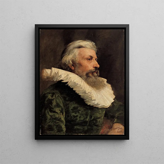 Head of a gentleman - Francisco Domingo Marqués — framed artwork on a wall