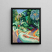 Garden - Francisco Iturrino — framed artwork on a wall