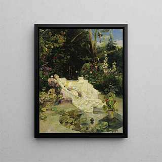 The Romantic Novel - Francisco Peralta del Campo — framed artwork on a wall
