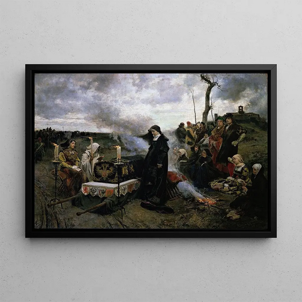 Doña Juana la Loca - Francisco Pradilla — framed artwork on a wall