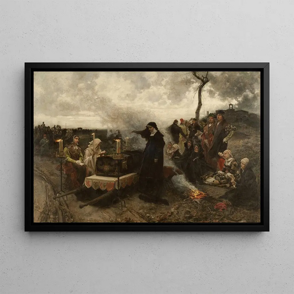 Doña Juana la Loca (Conflit de cas) - Francisco Pradilla — framed artwork on a wall