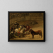 Fight of the Bulls, suerte de varas - Francisco de Goya — framed artwork on a wall