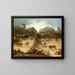 Corrida dans un anneau divisé - Francisco de Goya — framed artwork on a wall