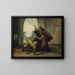 The brother Pedro snatches the pistol from El Maragato - Francisco de Goya — framed artwork on a wall