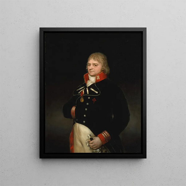 Ignacio Garcini y Queralt 1752-1825 Brigadier of the Engineering Corps - Francisco de Goya — framed artwork on a wall