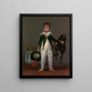 Jos Costa y Bonells died in 1870. Called Pepito - Francisco de Goya — framed artwork on a wall