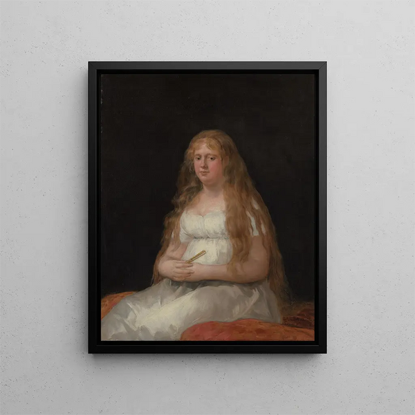 Josefa de Castilla Portugal and van Asbrock de Garcini 1775 - circa 1850 - Francisco de Goya — framed artwork on a wall