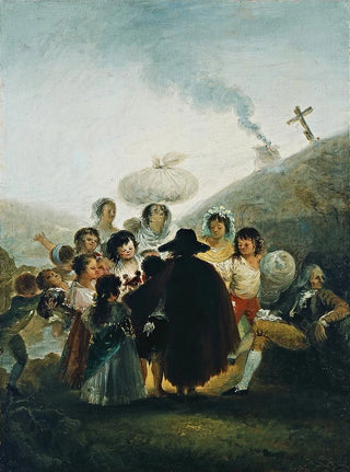 The Puppet Merchant - Francisco de Goya — artwork view