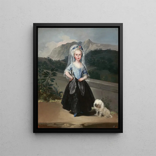 Maria Teresa de Borbón y Vallabriga, later Countess of Chinchón - Francisco de Goya — framed artwork on a wall