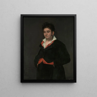 Portrait of Don Ramón Satué - Francisco de Goya — framed artwork on a wall