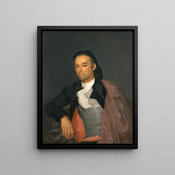 Portrait of the Bullfighter Pedro Romero - Francisco de Goya — framed artwork on a wall