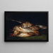 Still life with gilt-head bike - Francisco de Goya — framed artwork on a wall