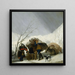 Winter Scene Painting - Francisco de Goya — framed artwork on a wall