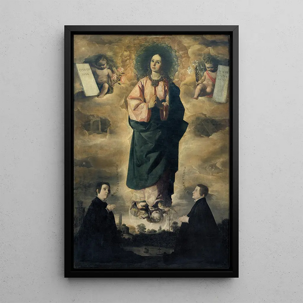 Immaculate Conception - Francisco de Zurbarán — framed artwork on a wall