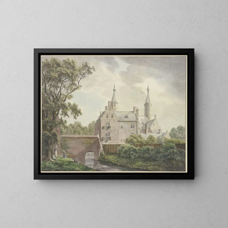 the castle of Heemstede - Franciscus Andreas Milatz — framed artwork on a wall