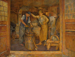 In a forge - Franciszek Bartoszek — artwork view