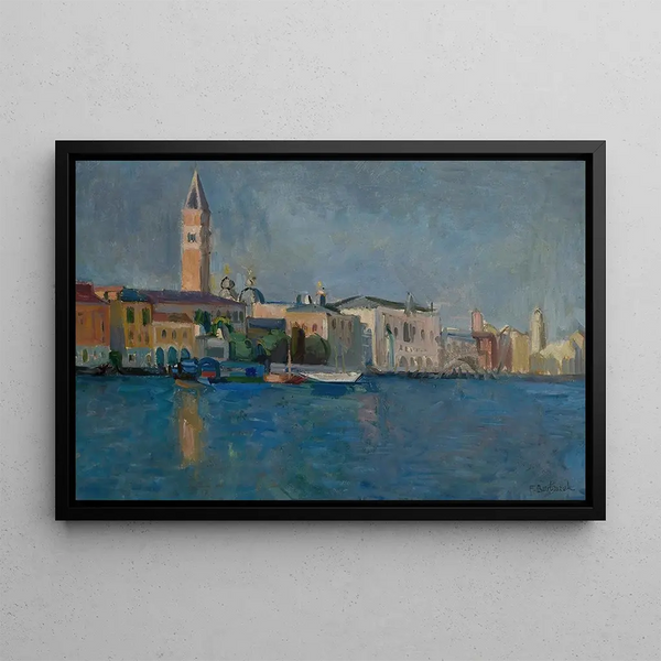 Venice Painting - Franciszek Bartoszek — framed artwork on a wall