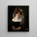 Portrait painting of Julia Wieman née Czaban - Franciszek Jan Pfanhauser — framed artwork on a wall