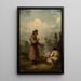 Camping Fire - Franciszek Kostrzewski — framed artwork on a wall