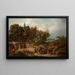 Festival of the Church in the Countryside - Franciszek Kostrzewski — framed artwork on a wall