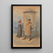 Under the notice board - Franciszek Kostrzewski — framed artwork on a wall