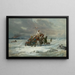 Retirement from Moscow - Franciszek Kostrzewski — framed artwork on a wall