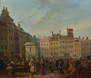 Place de la Vieille Ville - Franciszek Kostrzewski — artwork view