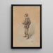 The messenger of Warsaw - Franciszek Kostrzewski — framed artwork on a wall