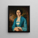 Portrait of a lady - Franciszek Mielnicki — framed artwork on a wall