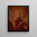Portrait of the artist's father - Franciszek Tepa — framed artwork on a wall