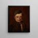 Portrait of the father - Franciszek Tepa — framed artwork on a wall