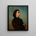 Self-portrait - Franciszek Tepa — framed artwork on a wall