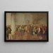 L'Empereur welcoming the Polish and Ukrainian delegation in Lviv - Franciszek Tepa — framed artwork on a wall