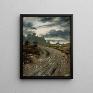 Forest Trail - Franciszek Władysław Sandecki — framed artwork on a wall