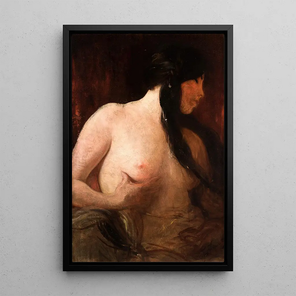 Tresses noires - Franciszek Żmurko — framed artwork on a wall