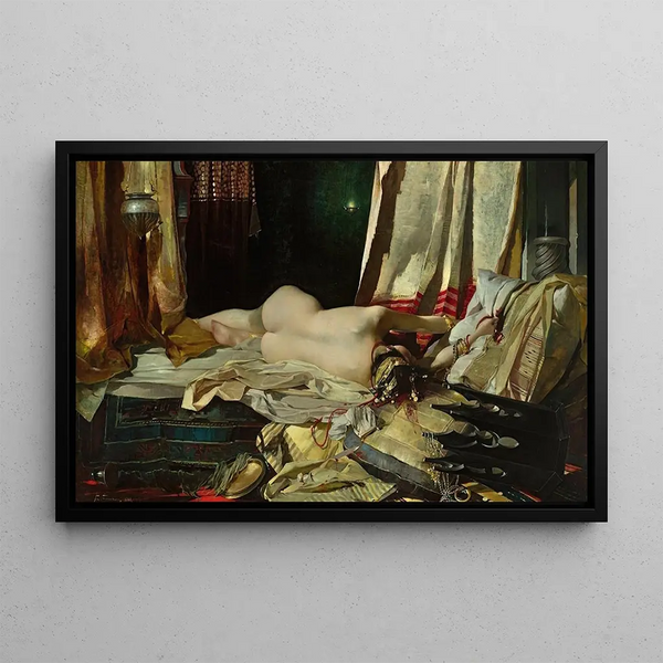 Par ordre du Padishah, Odalisque - Franciszek Żmurko — framed artwork on a wall