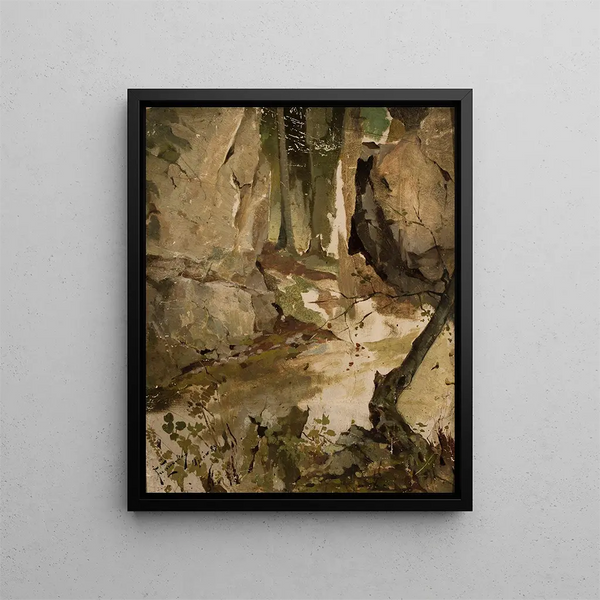 Landscape of Ojców - Franciszek Żmurko — framed artwork on a wall