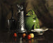 Still life with jugs and fruits - Franck Antoine Bail — artwork view