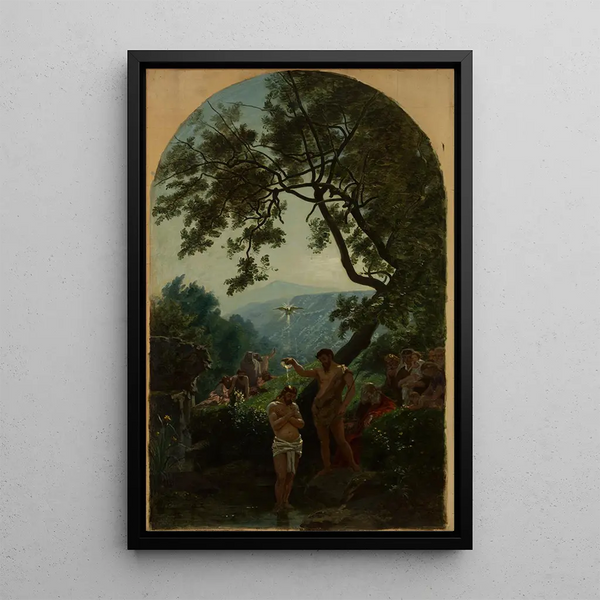 The Baptism of Christ - François-Louis Français — framed artwork on a wall