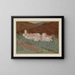 Athos, the Valopédie Monastery - François-Louis Schmied — framed artwork on a wall