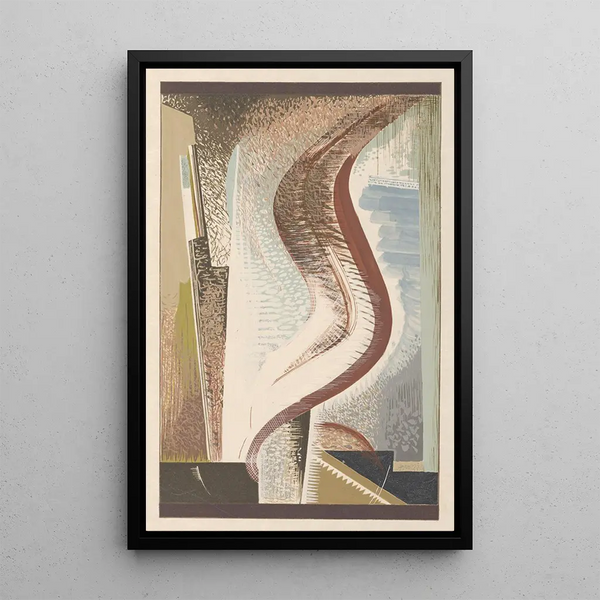 Charming story painting of the sweet love teenager Pl8 - François-Louis Schmied — framed artwork on a wall