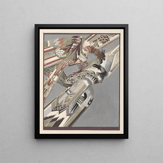 Histoire de la princesse Boudour Pl 14 - François-Louis Schmied — framed artwork on a wall