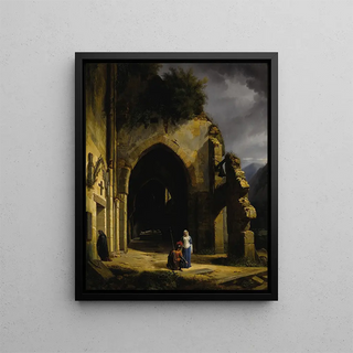 Terres ancestrales - François Barthélemy Augustin Desmoulins — framed artwork on a wall