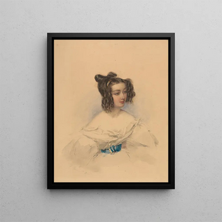 Thérèse Comtesse Gamba-Guicioli - François Théodore Rochard — framed artwork on a wall