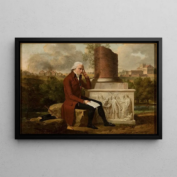 Portrait of Ksawery Brzostowski 1739-1827 - François-Xavier Fabre — framed artwork on a wall