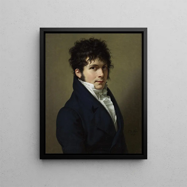 Portrait of a Man - François-Xavier Fabre — framed artwork on a wall
