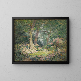 Mountain Laurel Painting - Frank Alfred Bicknell — framed artwork on a wall