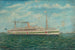 Le Marama, a New Zealand hospital ship off the coast of the Needle, Wight Island, English Channel - Frank Barnes — artwork view